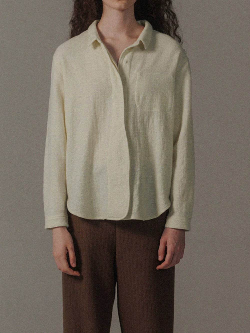 ZARA Clearance Brushed Short Shirt Cardigan Women Soft Suede Layering Artistic